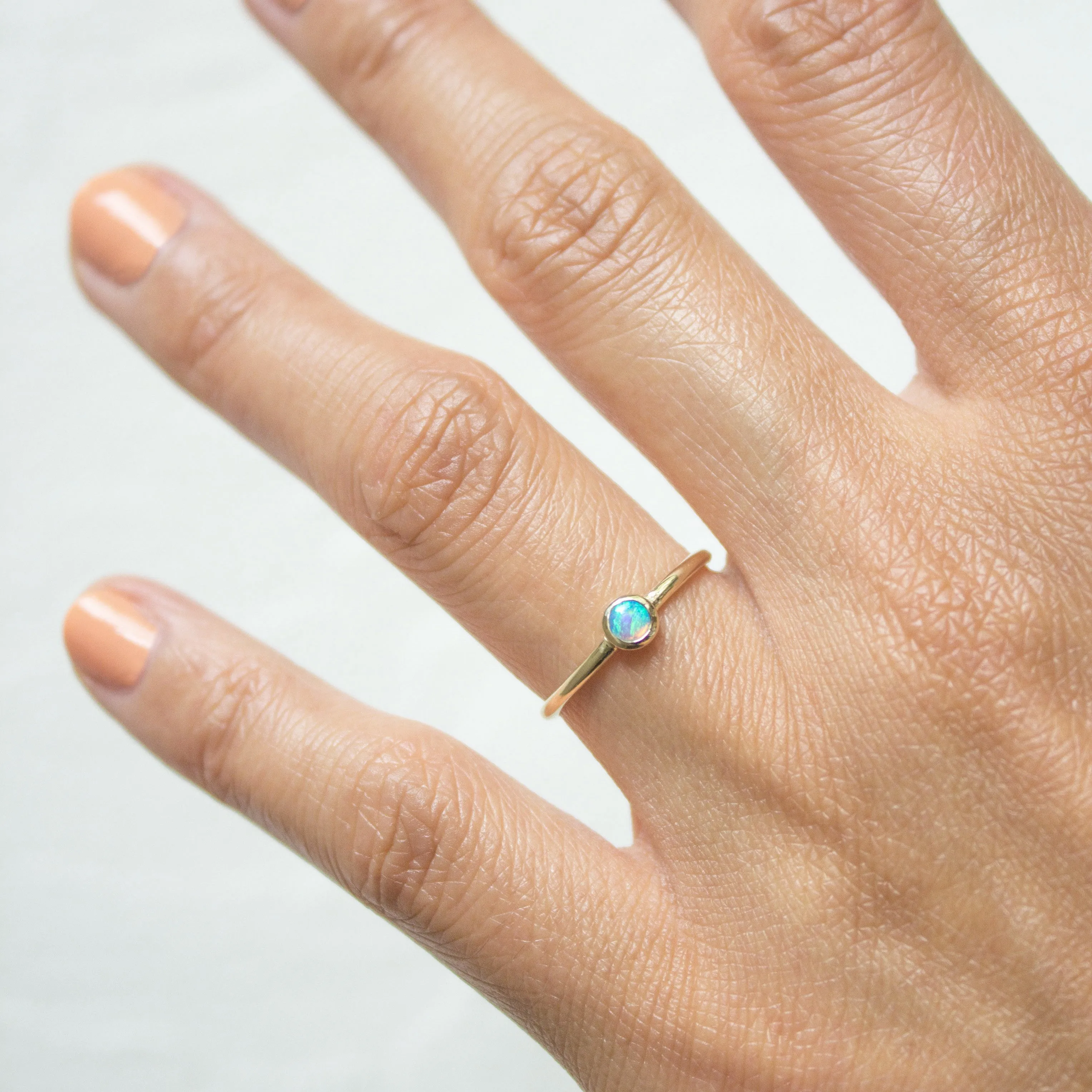 Dot Opal Ring