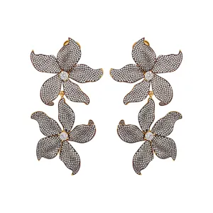DOUBLE LILIUM EARRINGS