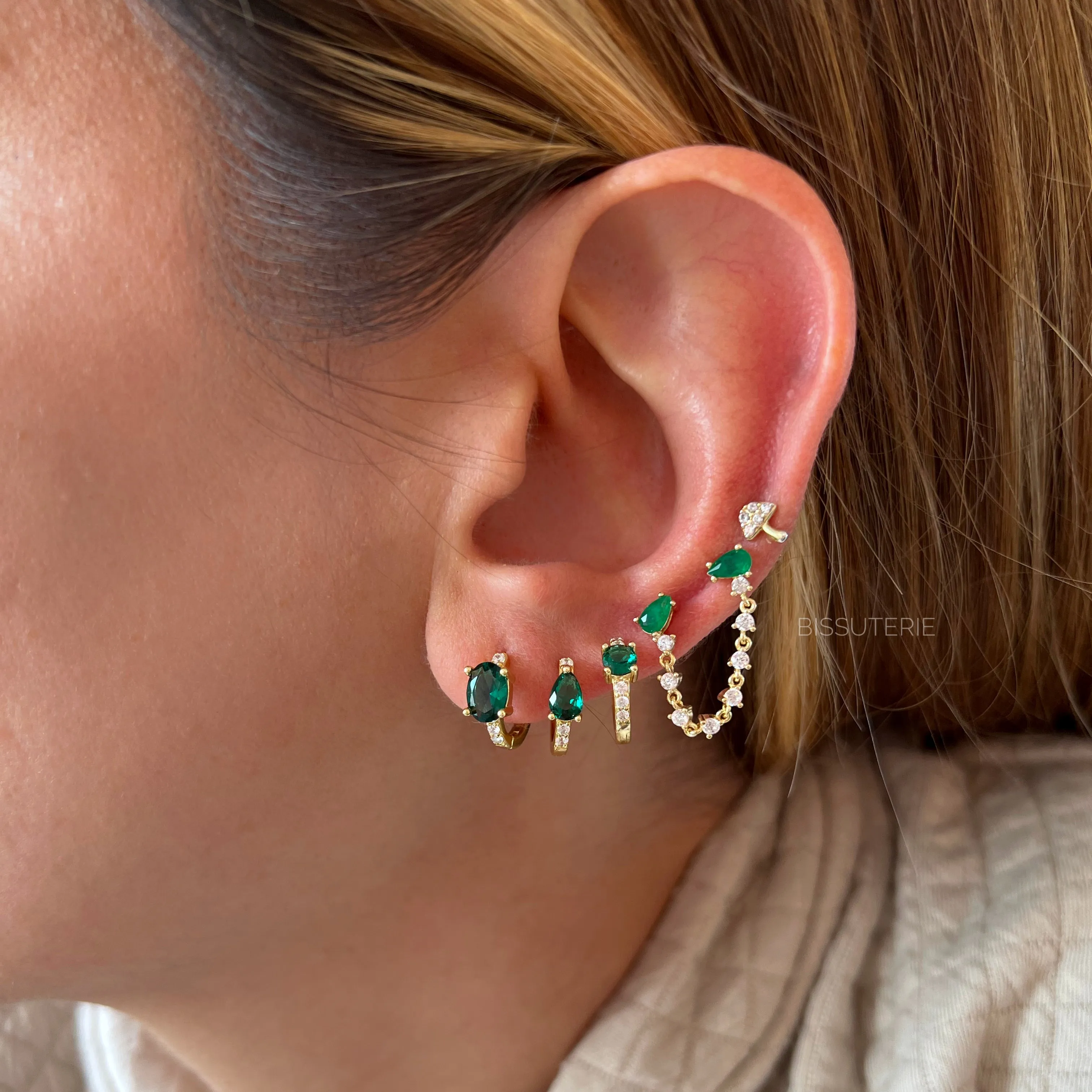 Double Stone Double Earrings