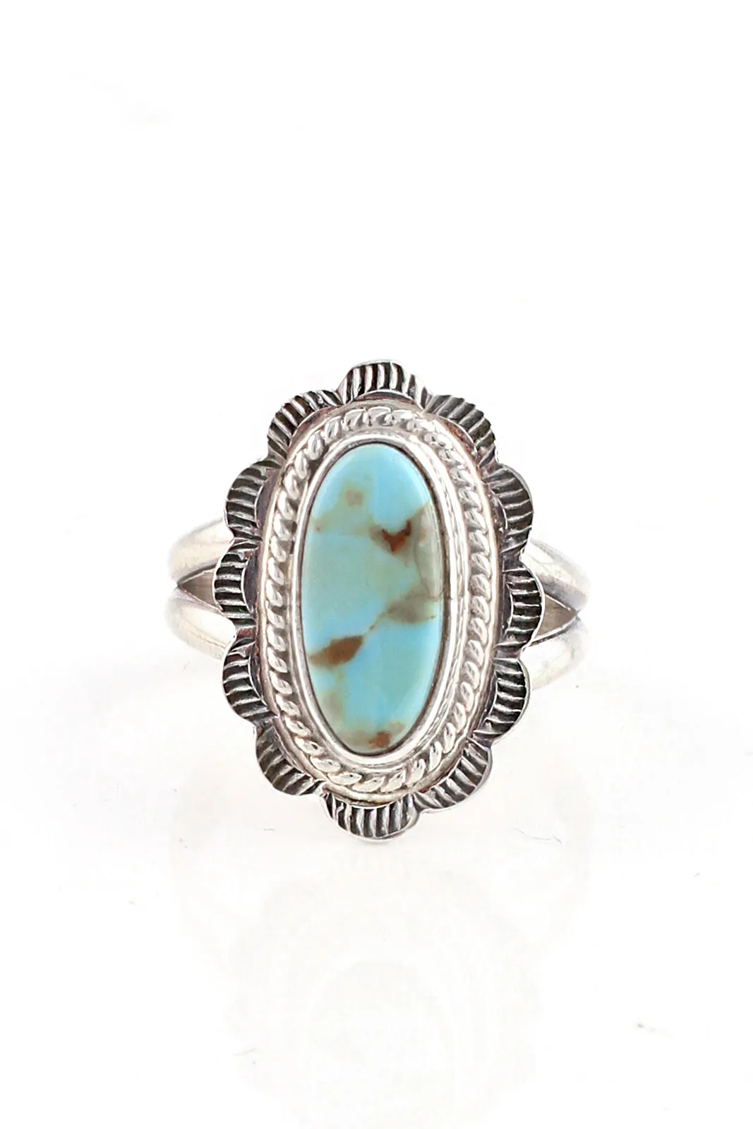 Dry Creek White Turquoise Ring (Size 6)
