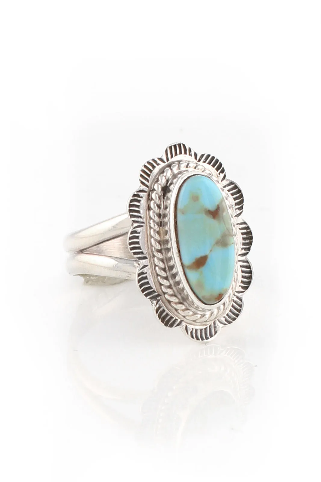 Dry Creek White Turquoise Ring (Size 6)
