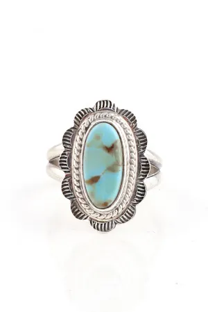 Dry Creek White Turquoise Ring (Size 6)