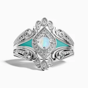 Eagle's Feather Ring - Moonstone