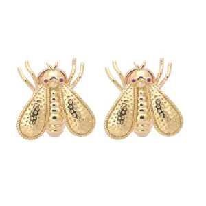 EARRINGS- RUBY IN 18K GOLD