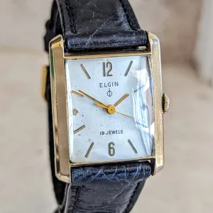ELGIN DuraPower Wristwatch Cal. 752 ADJ’D 19 Jewels U.S.A Made Watch