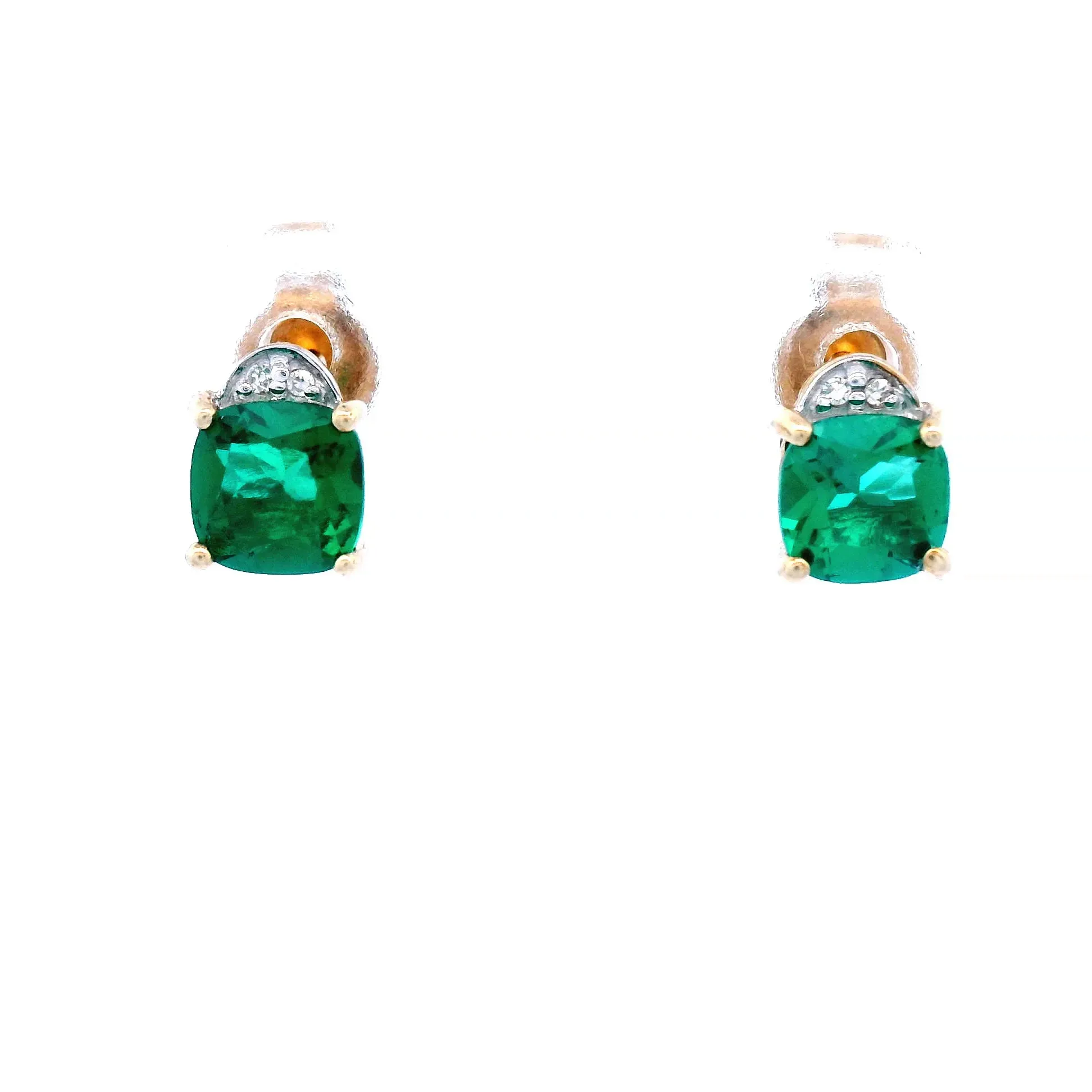 Emerald & Diamond Earrings