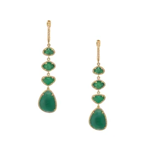 Emerald & Diamond Earrings