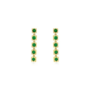 Emerald Drop Earring