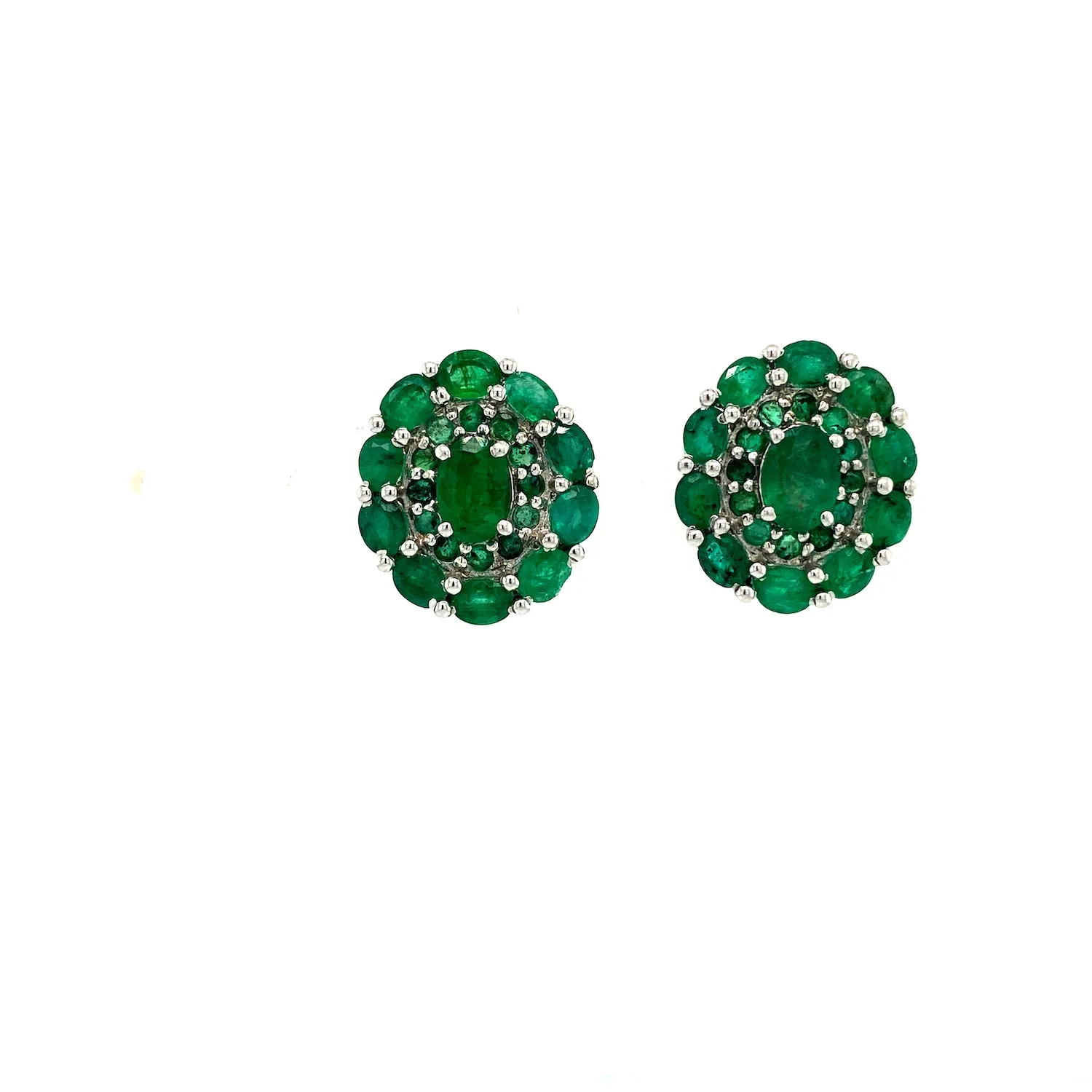 Emerald Earring in .925 Sterling Silver - KST 56995