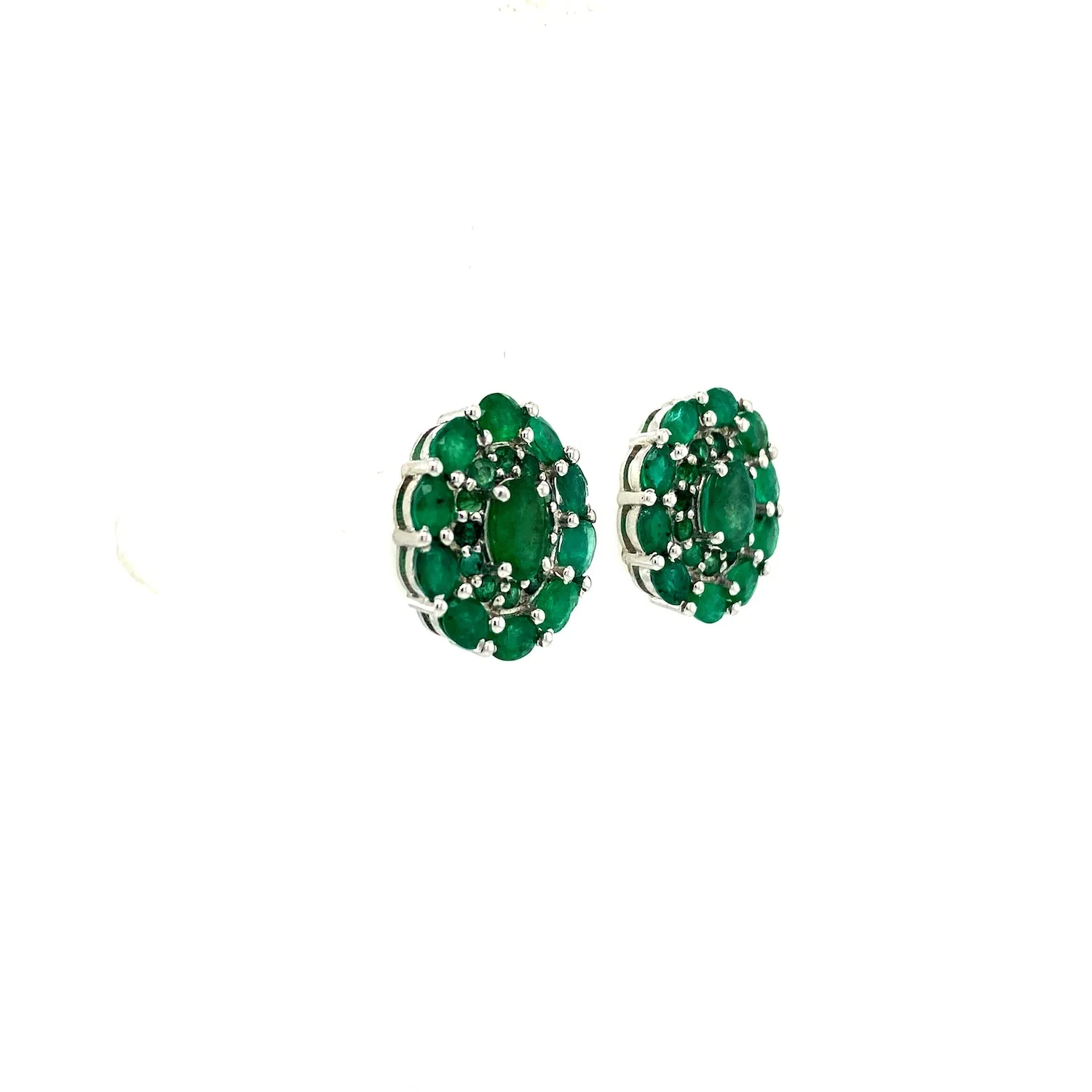 Emerald Earring in .925 Sterling Silver - KST 56995