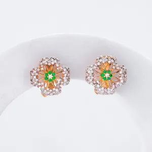 Emerald Zirconia Treasures Earrings