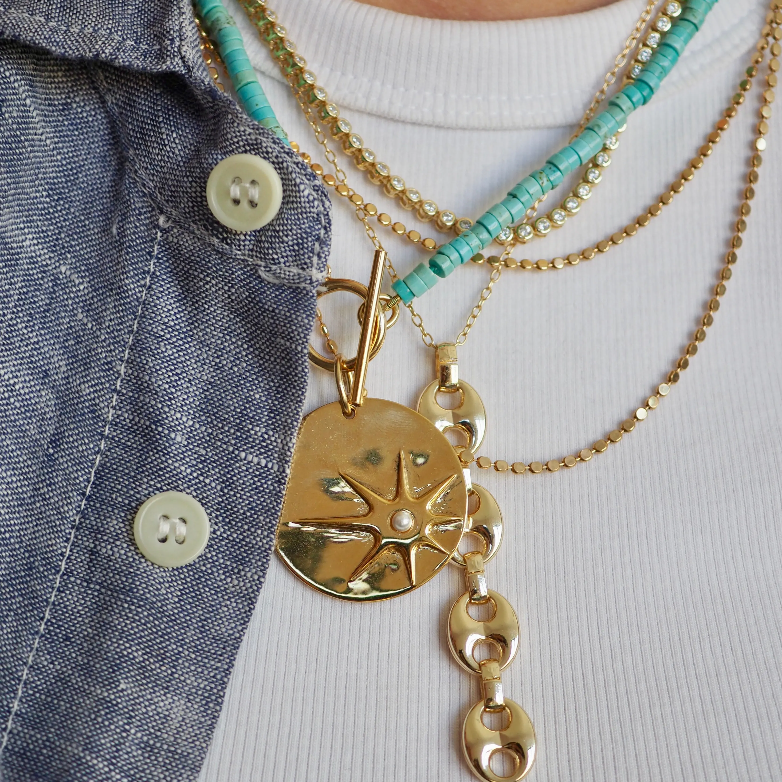 EMLIA DOT CHAIN NECKLACES