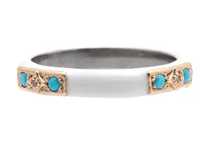 Enamel Stack Band Ring