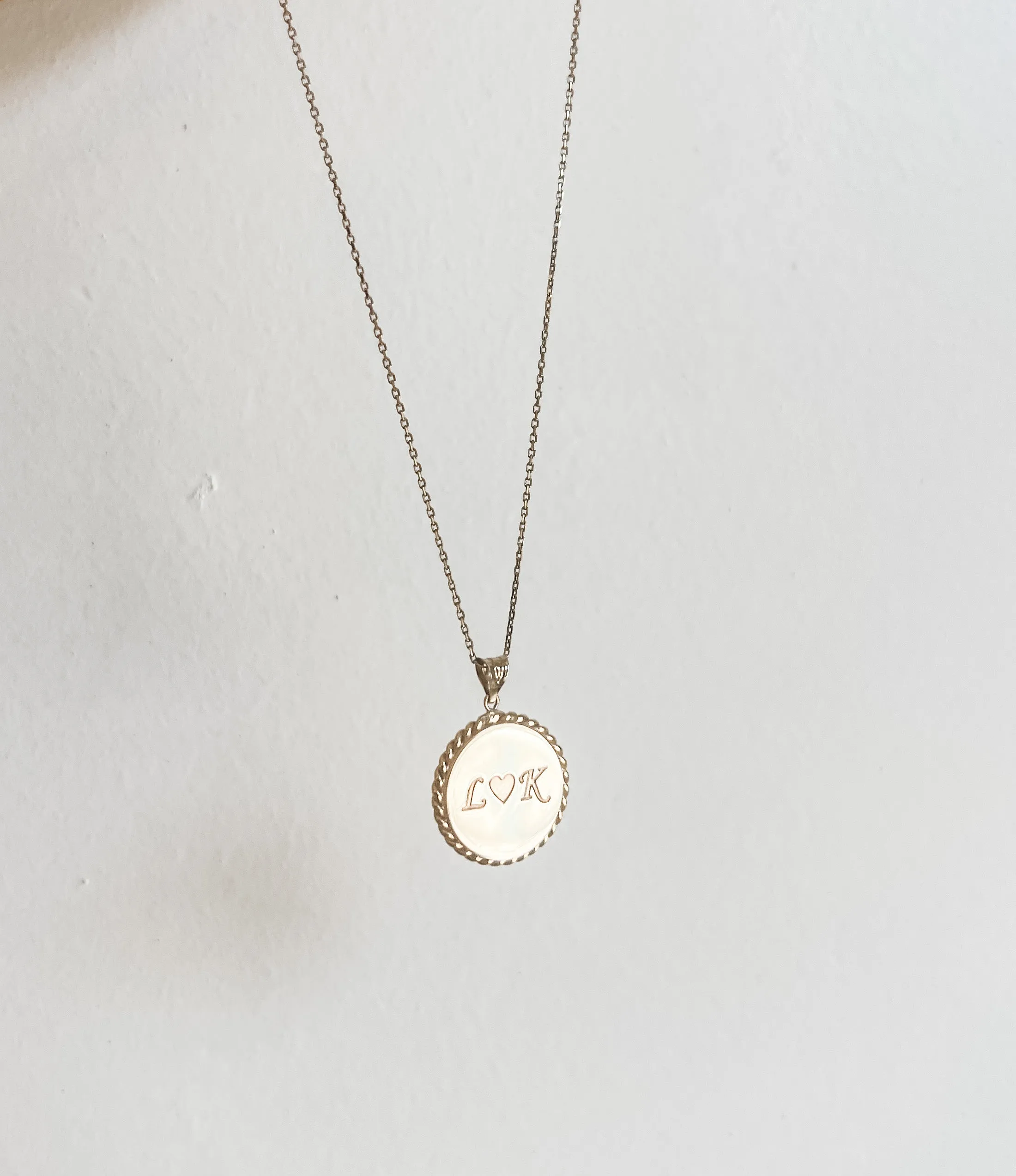 ENGRAVED COIN NECKLACE