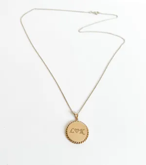 ENGRAVED COIN NECKLACE