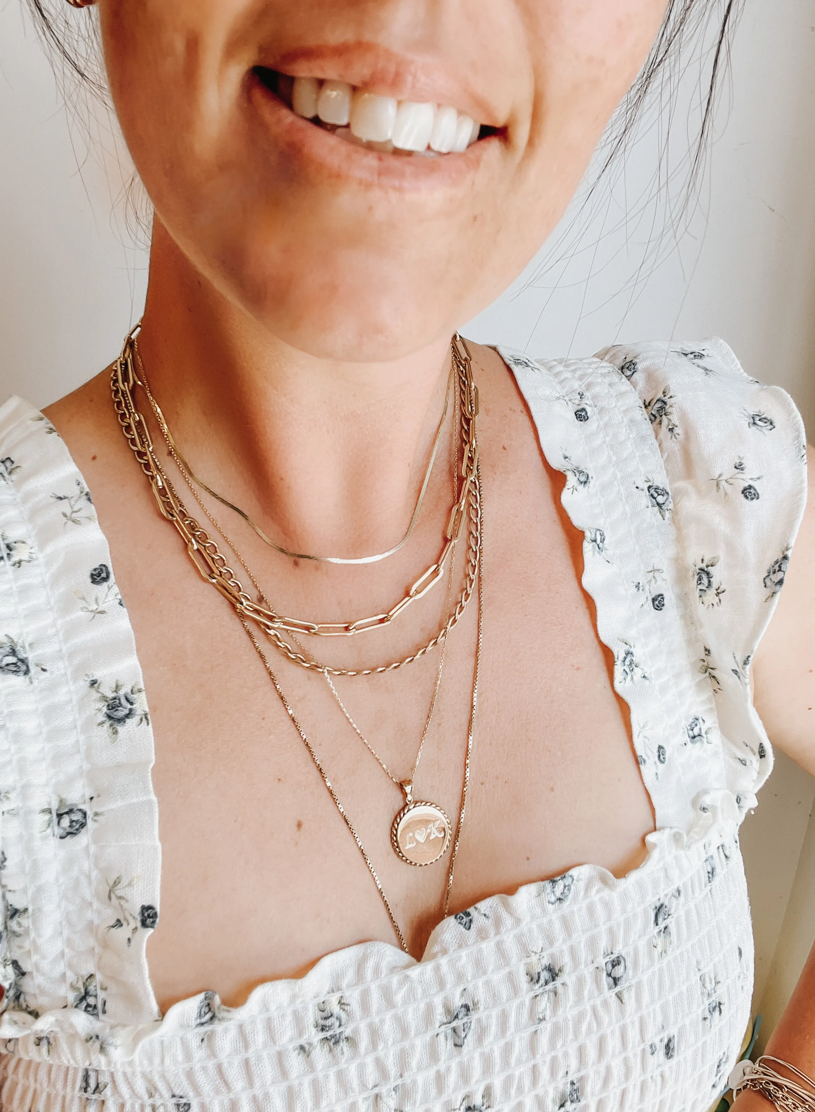 ENGRAVED COIN NECKLACE