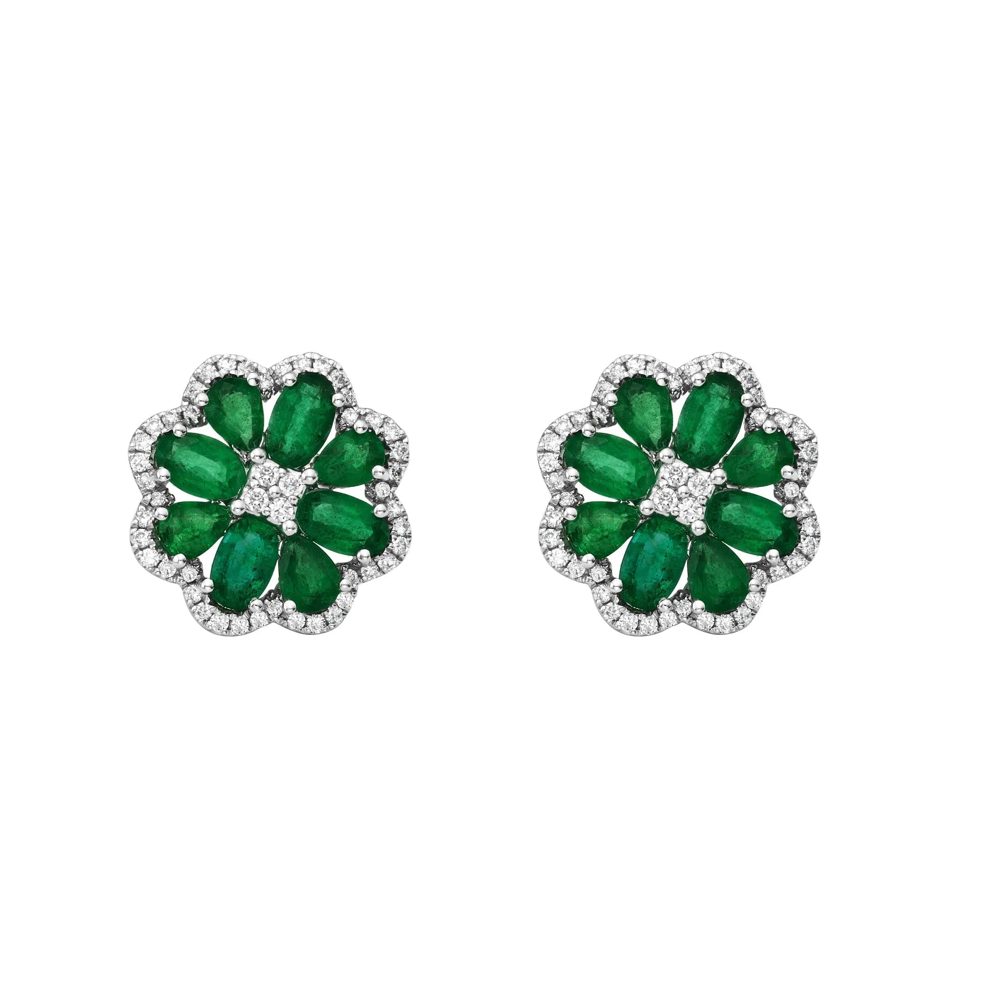 Esme Emerald Stud Earrings