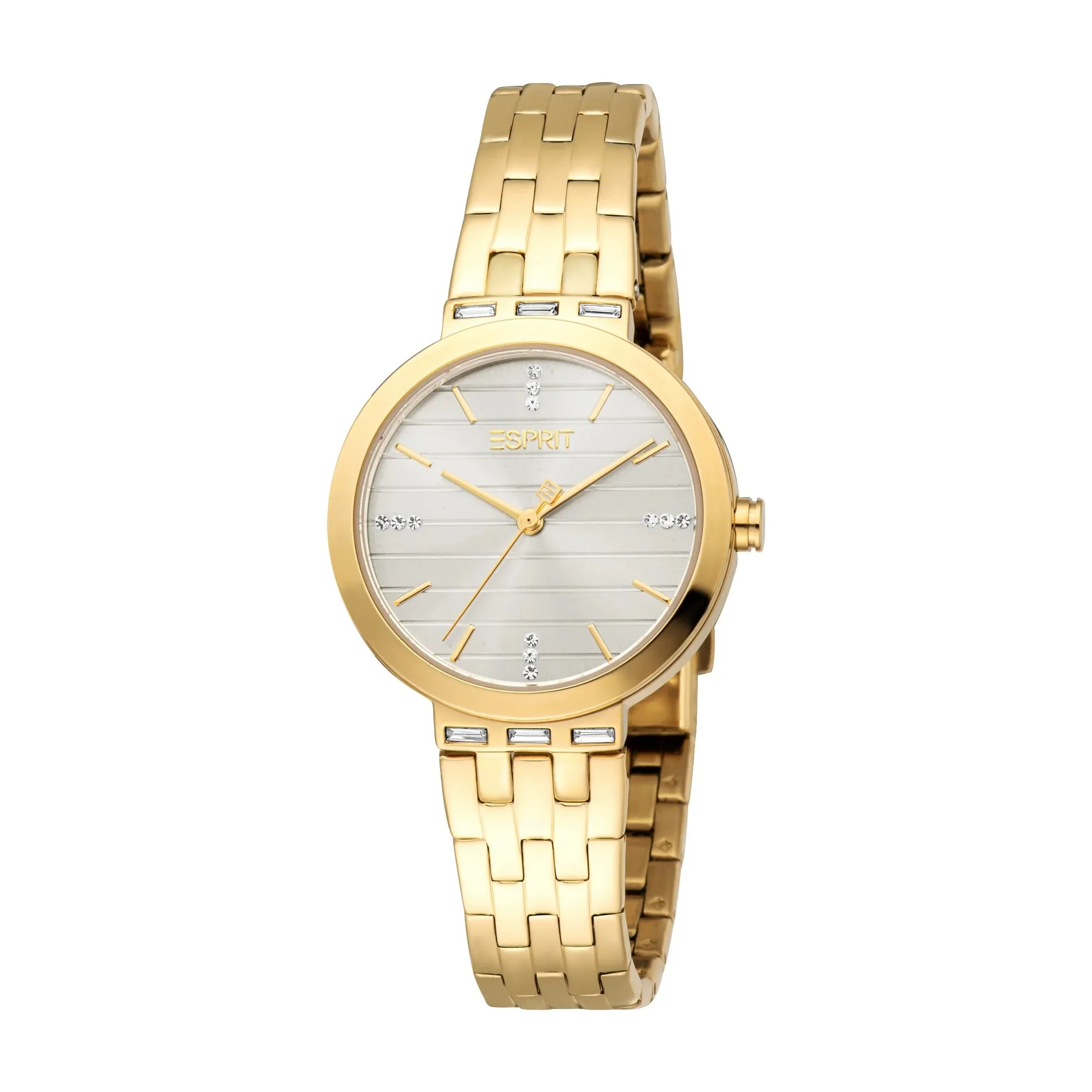 Esprit Savannah Ladies Grey Dial Gold Watch & Jewellery Set