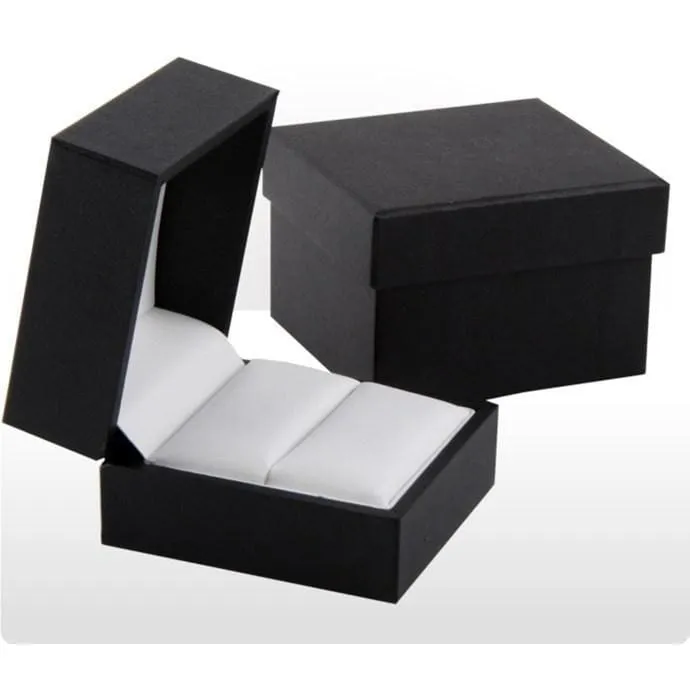 Exquisite Black Tungsten Ring W/ Ion Plated Rose Gold Stripe & High Polished Beveled Edges 6mm & 8mm