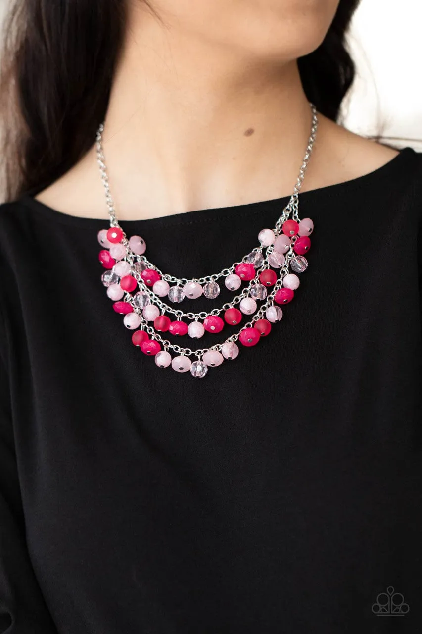 Fairytale Timelessness Pink Paparazzi Necklace