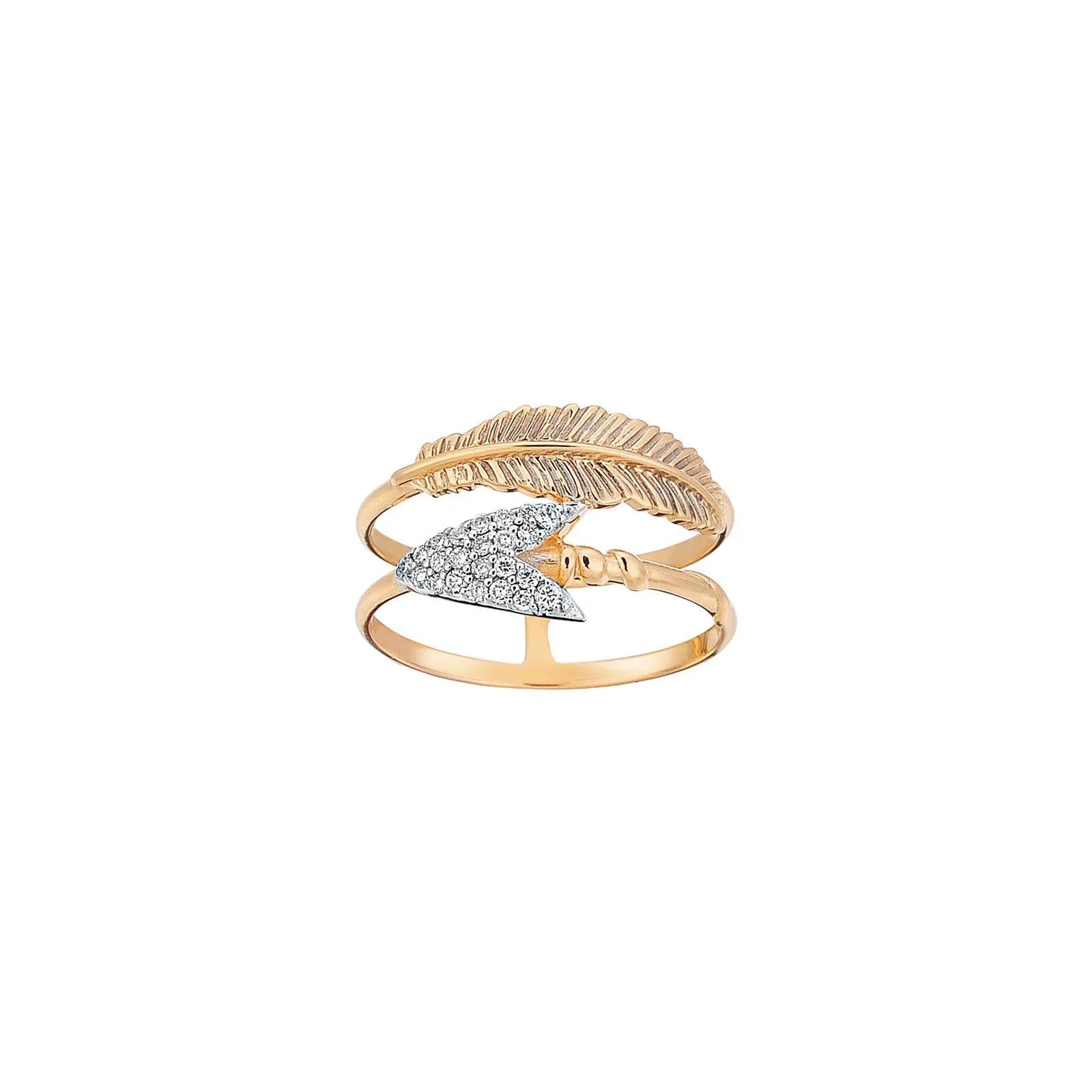 Feather and Arrow Ring