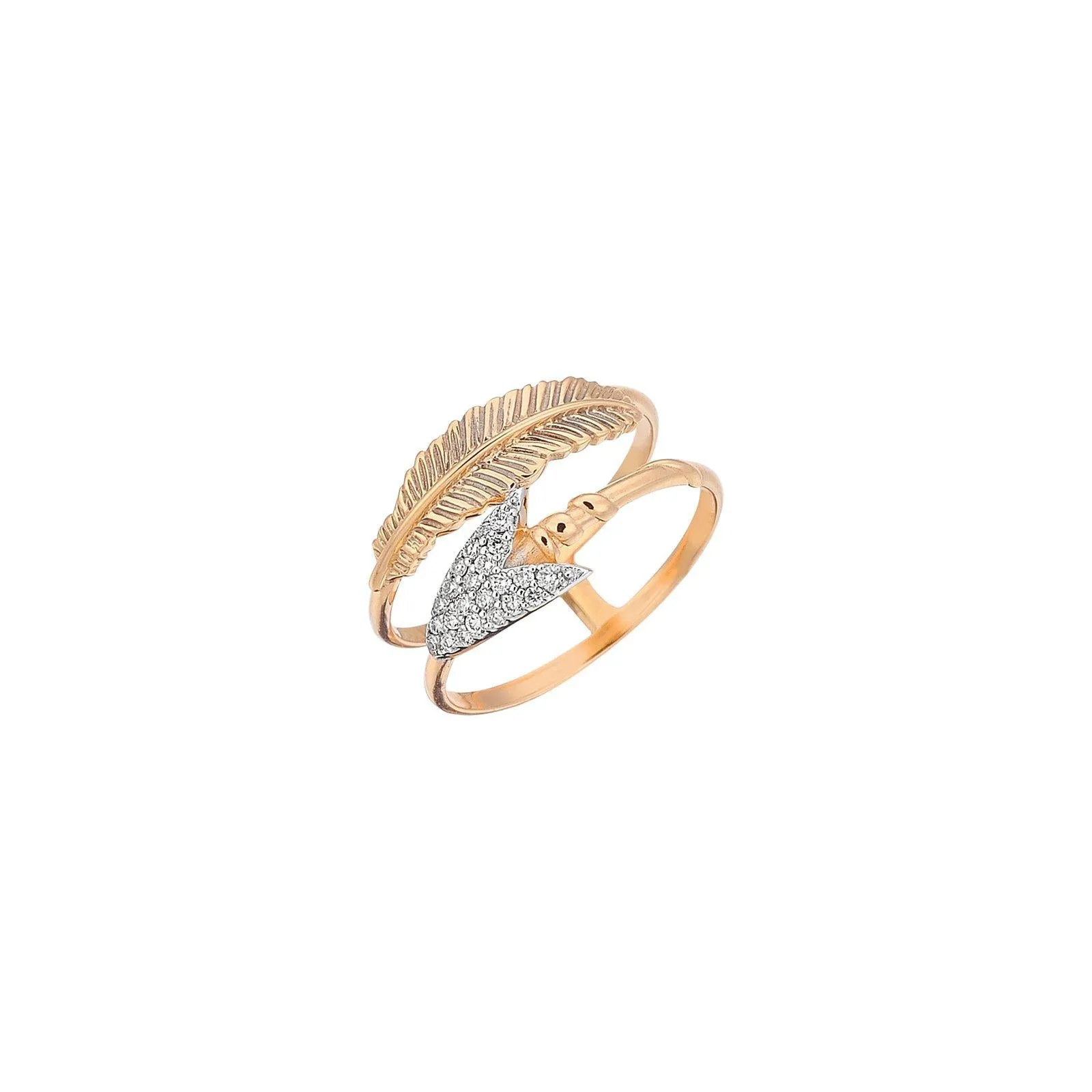 Feather and Arrow Ring