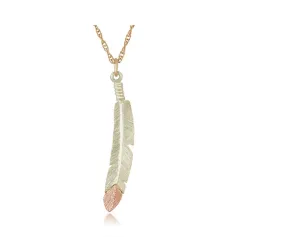 Feather - Black Hills Gold Pendant