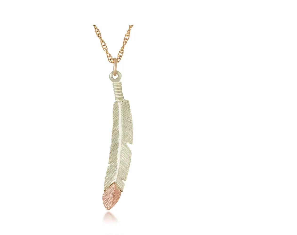 Feather - Black Hills Gold Pendant