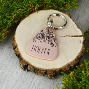 Feather Garland Pet ID Tag