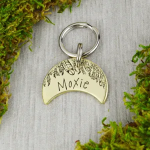 Feather Moon Pet ID Tag
