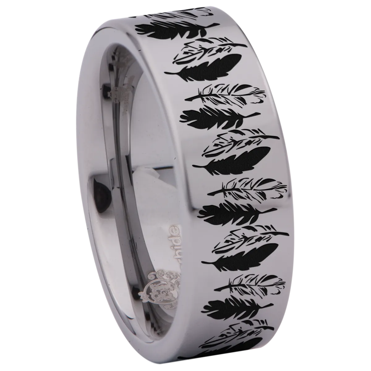 Feather Tungsten Carbide Ring