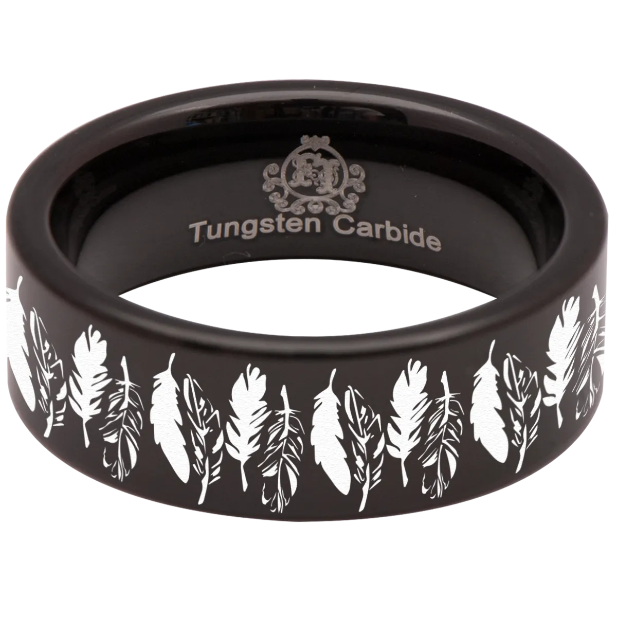 Feather Tungsten Carbide Ring