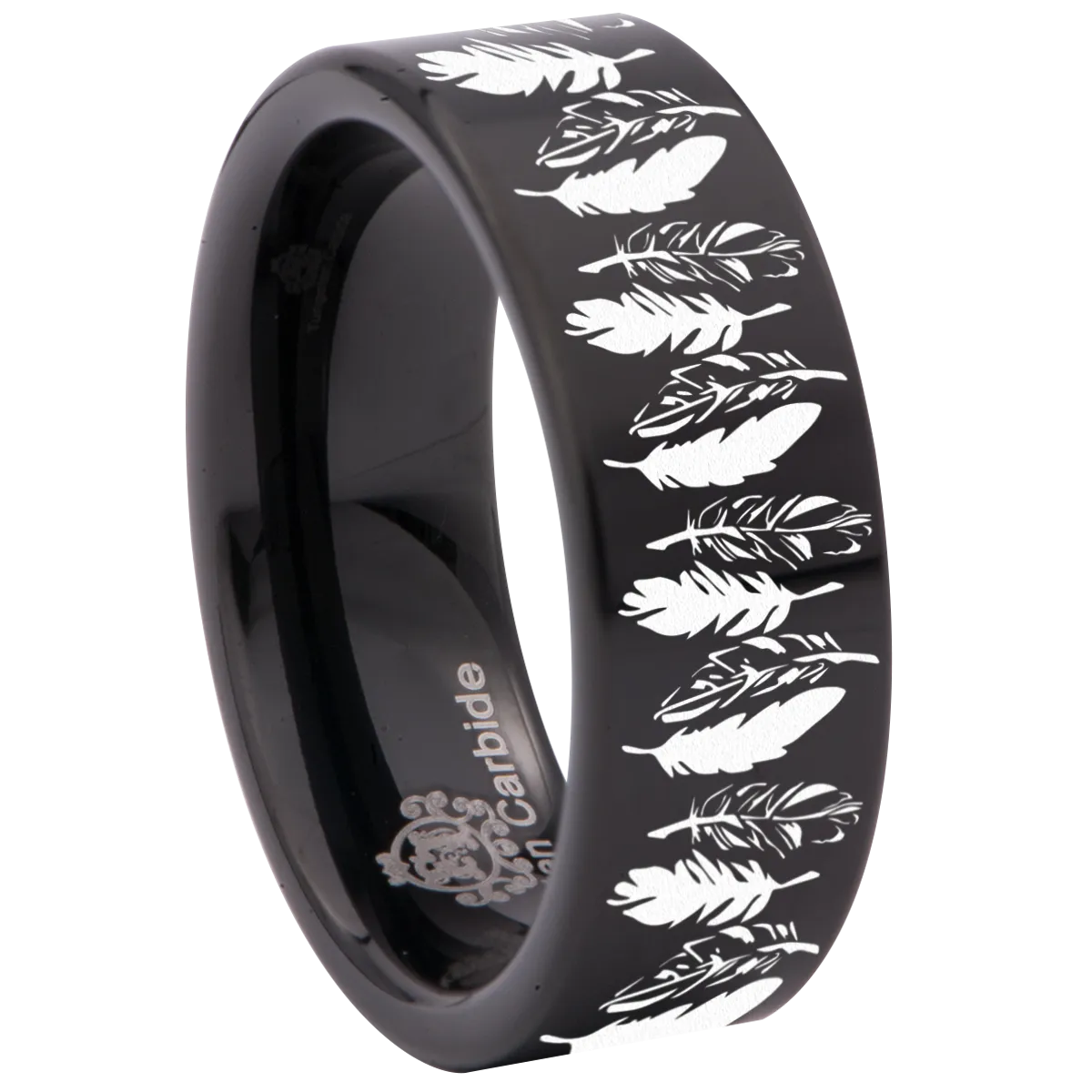Feather Tungsten Carbide Ring