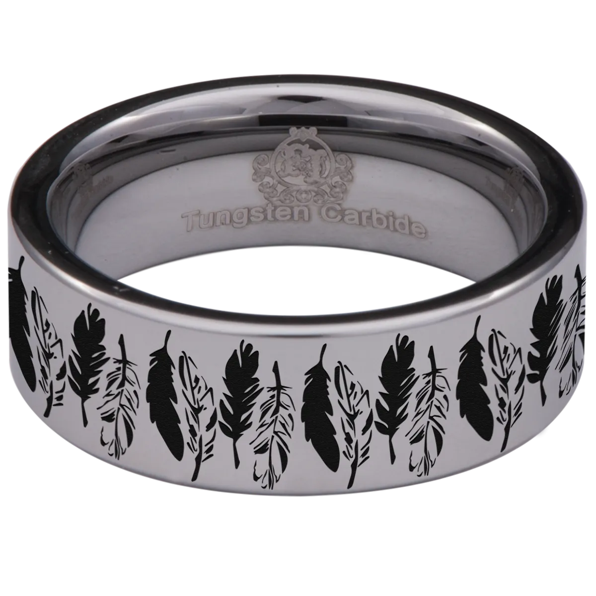 Feather Tungsten Carbide Ring