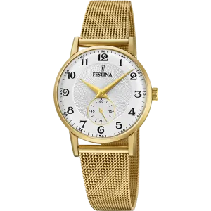 Festina Retro Ladies Gold Watch F20573/1