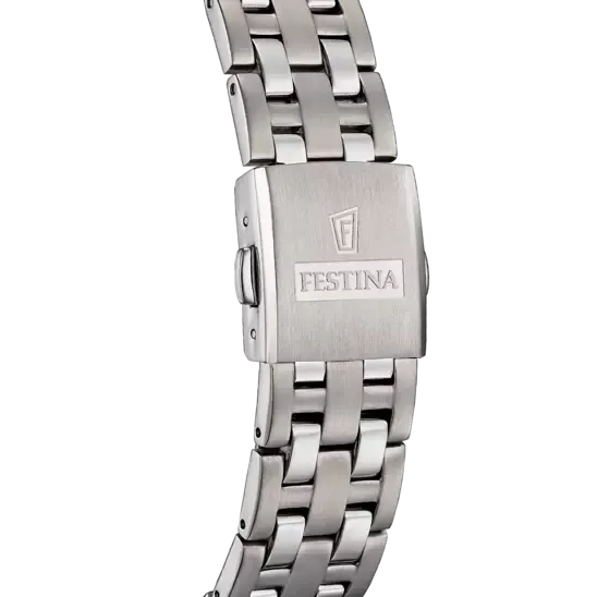 Festina Titanium Gents Black Dial Watch