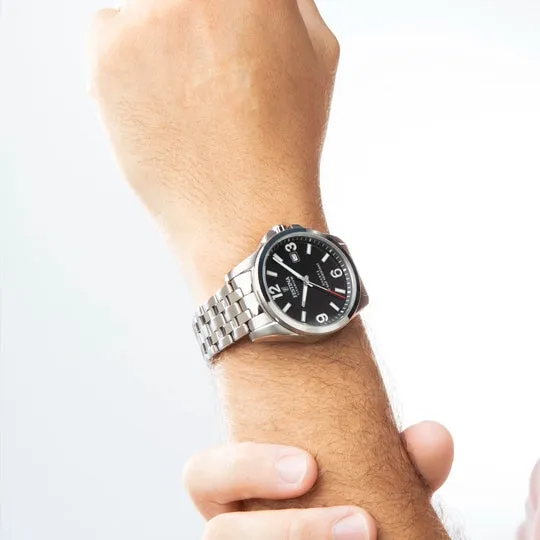 Festina Titanium Gents Black Dial Watch