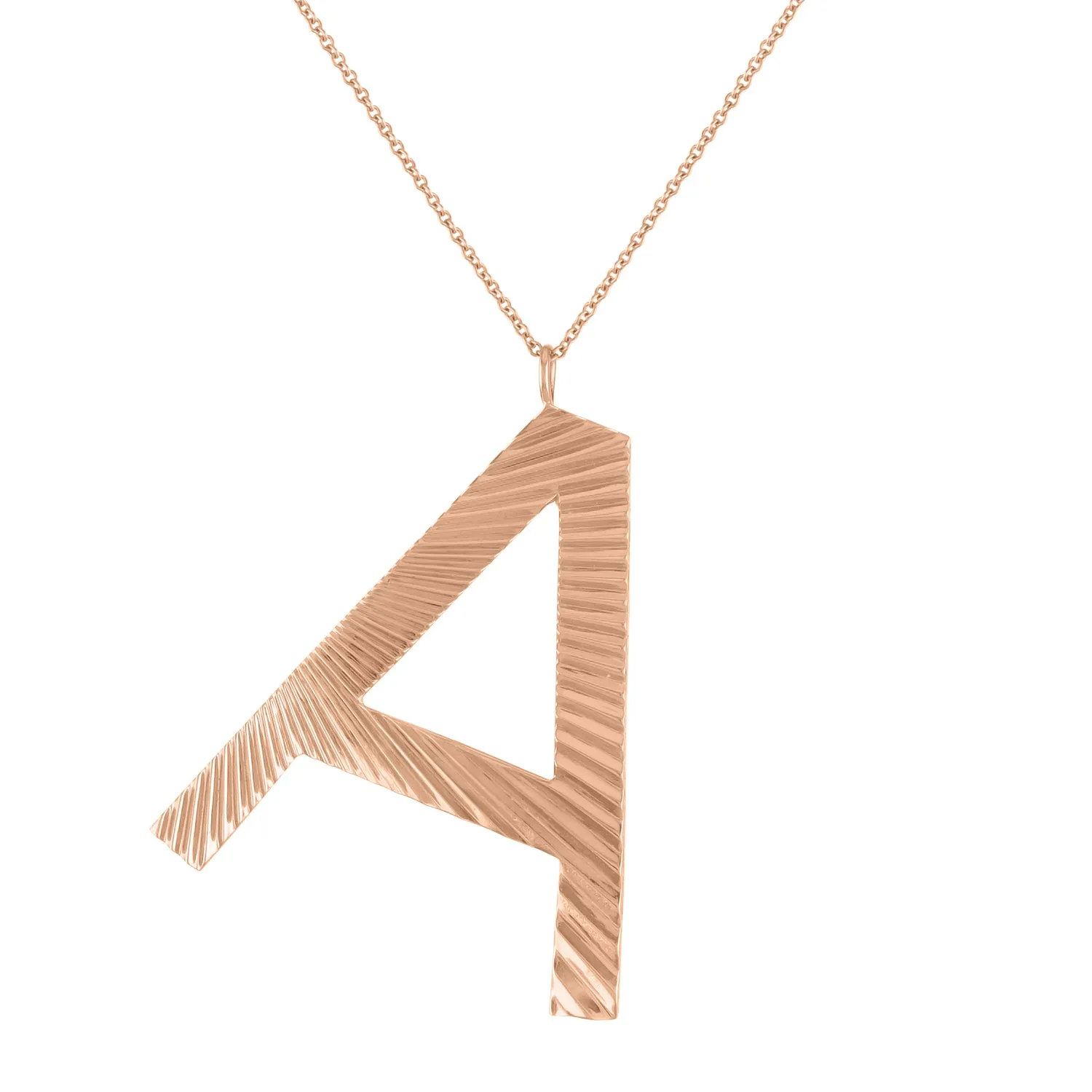Fiona Oversized Initial Pendant Necklace
