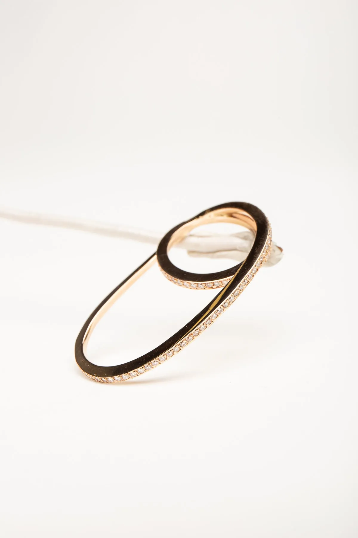 FIYA JEWELLERY | ROSE GOLD DIAMOND DOUBLE RING