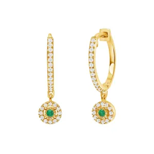 Fortuna Emerald and Diamond Earrings