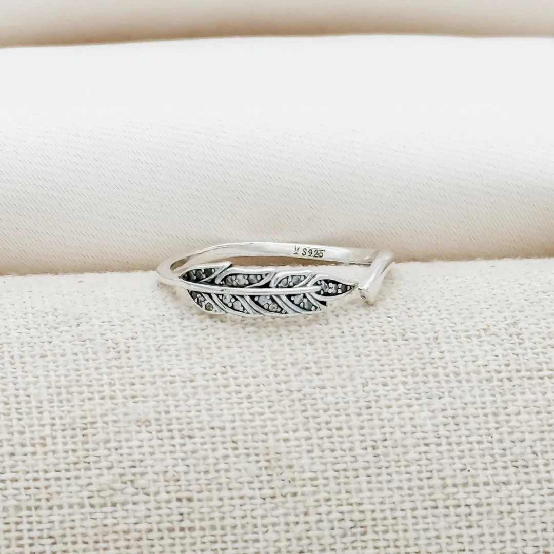 Free Spirit Feather Ring