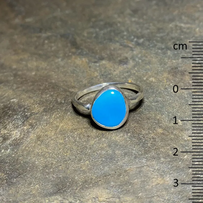 Freeform Turquoise Ring- Size 10