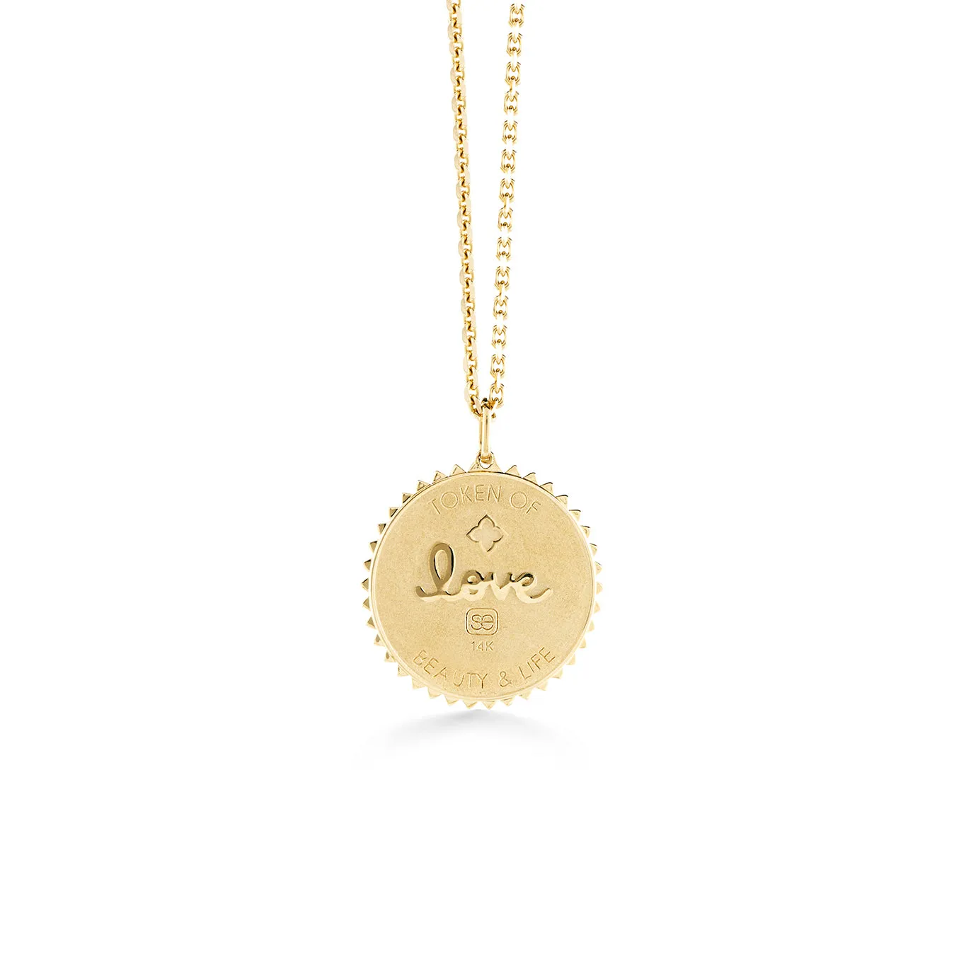 Gold & Diamond Desert Coin Charm