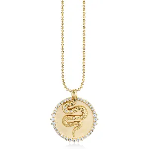 Gold & Diamond Snake Coin