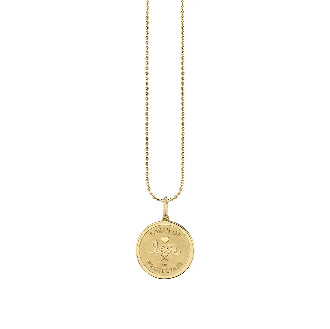 Gold Diamond & Turquoise Eye with Rays Coin Charm