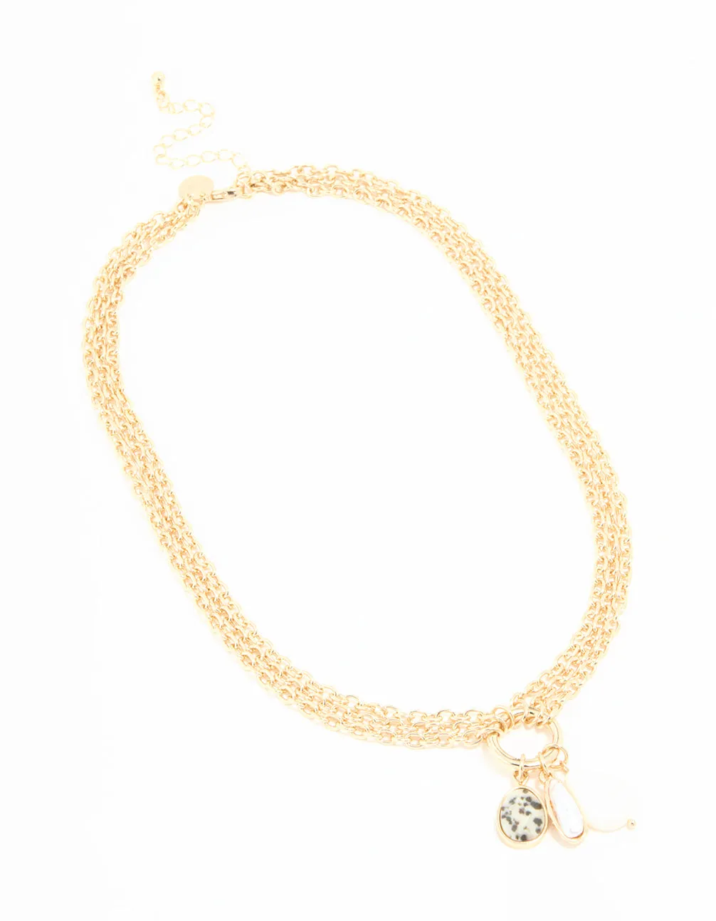Gold Mixed Charm Layered Necklace