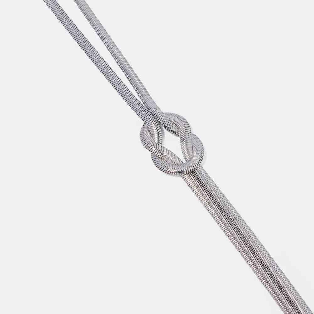 Golden Tides Double-Layer Herringbone Choker
