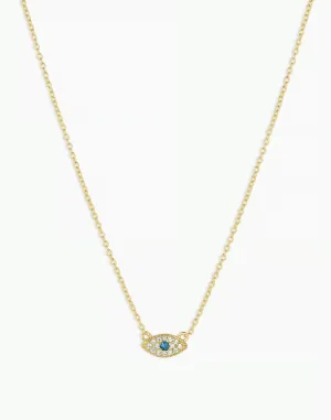 GORJANA EVIL EYE NECKLACE GOLD