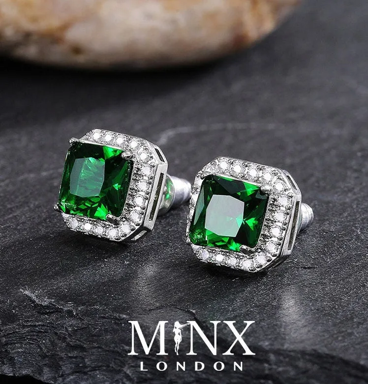 Green Diamond Earrings | Green Diamond Ear Studs | Ear Studs