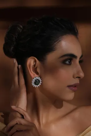 Green Emerald Studs